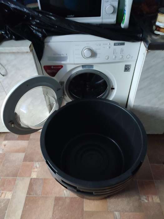 Фотография покупателя товара Таз строительный, 60-65 л, круглый, пластик - Фото 6