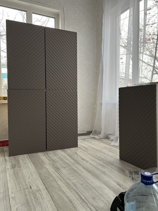 Фотография покупателя товара Кухонный гарнитур прямой «Урания», 2600 мм, цвет белый/коричневый софт - Фото 3