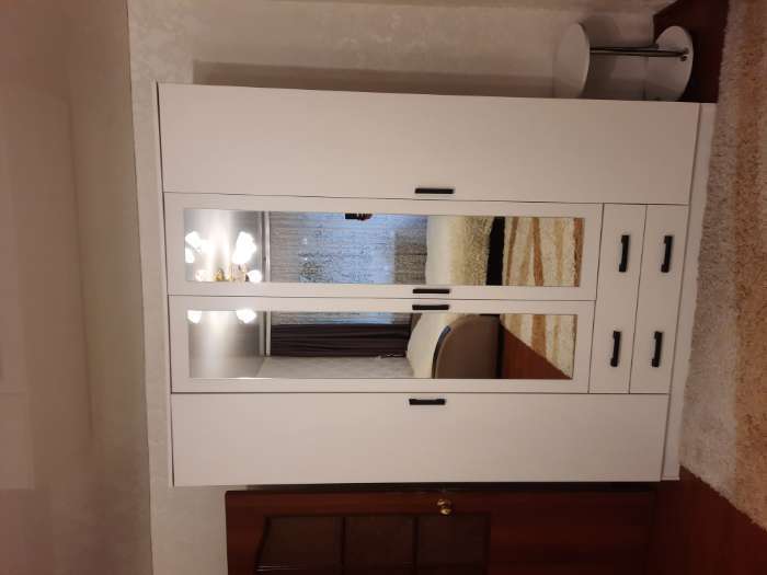 Фотография покупателя товара Шкаф четырехстворчатый «Квадро», 1600×487×2200 мм, цвет белый - Фото 1