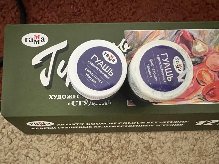 Фотография покупателя товара Гуашь художественная «Гамма. СТУДИЯ», набор 12 цветов × 40 мл - Фото 12