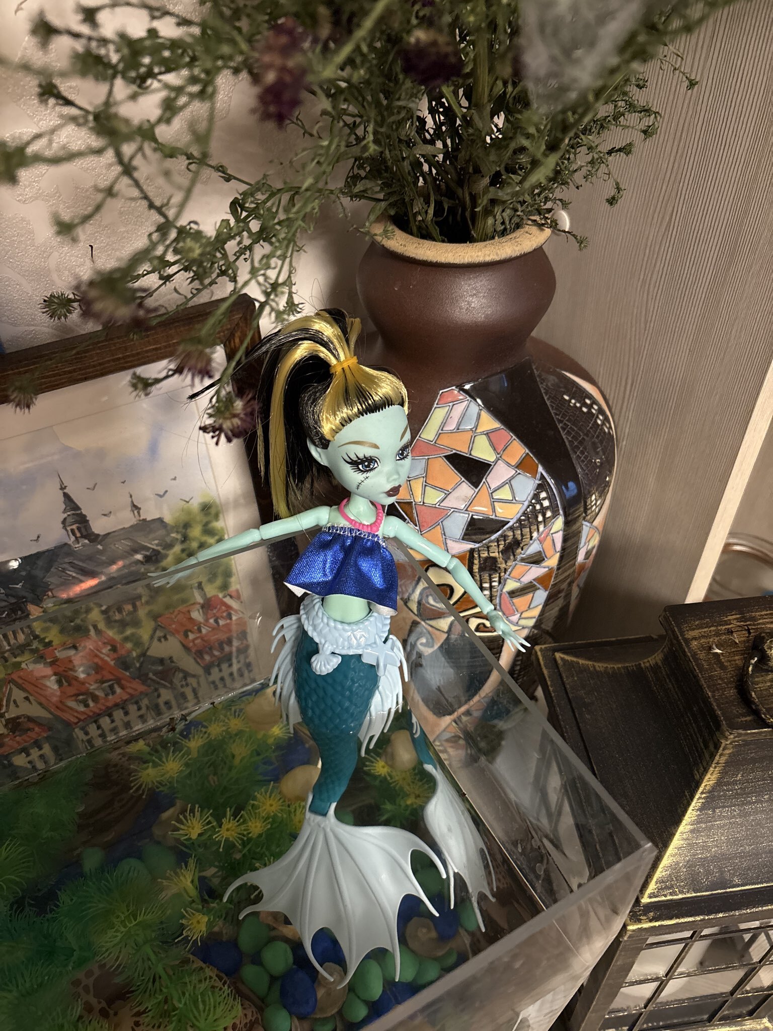 Фотография покупателя товара Кукла сказочная «Русалка» с аксессуаром, МИКС - Фото 5