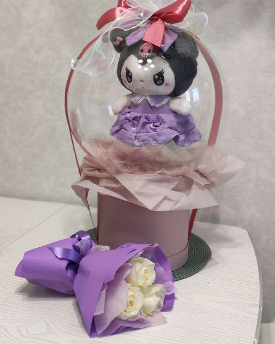 Фотография покупателя товара Коробка подарочная круглая, шляпная, розовая, 23×23 см - Фото 1