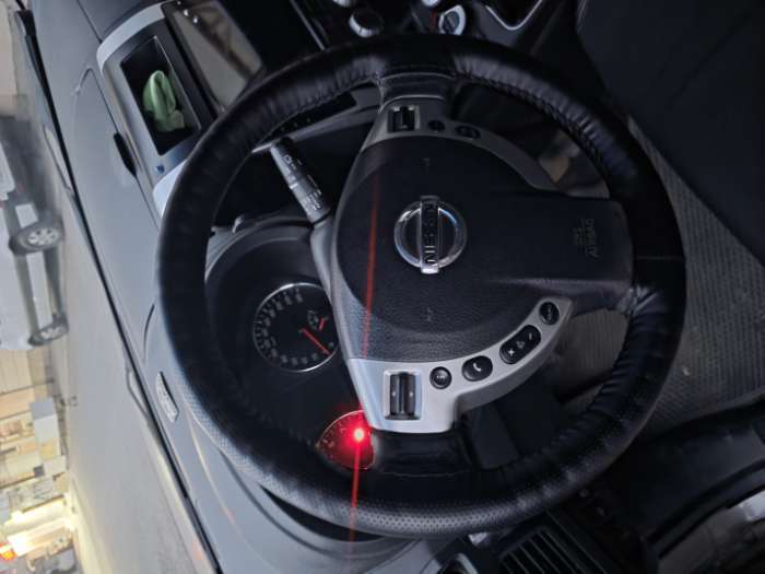 Фотография покупателя товара Оплетка на руль Cartage, 38 см, кожа PU, антискользящая, серый - Фото 1