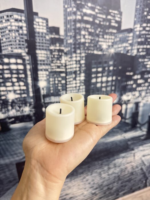 Фотография покупателя товара Светодиодная свеча, ночник LED RISALUX «Большая», от батареек 3ААА, 7.5×7.5×10 см - Фото 2