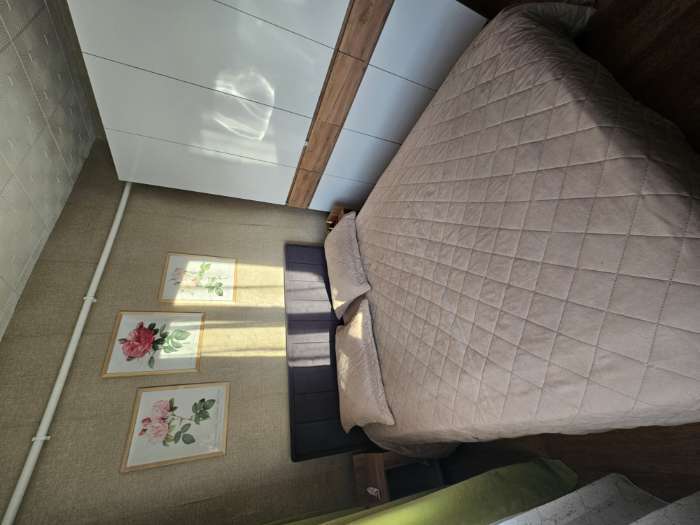 Фотография покупателя товара Кровать двуспальная «Лана», с мягким изголовьем, с подъёмным механизмом, 1600×2000 мм, велюр, цвет графит - Фото 2