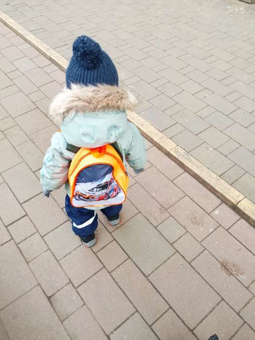 Фотография покупателя товара Рюкзак детский «Выбражулька», на молнии, размер 21×9×23 см, оранжевый/белый - Фото 1