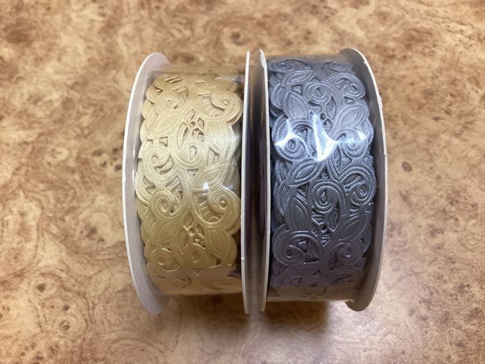 Фотография покупателя товара Лента фигурная «Вьюнчик», 25 мм, 9±0.5 м, бежевая - Фото 15