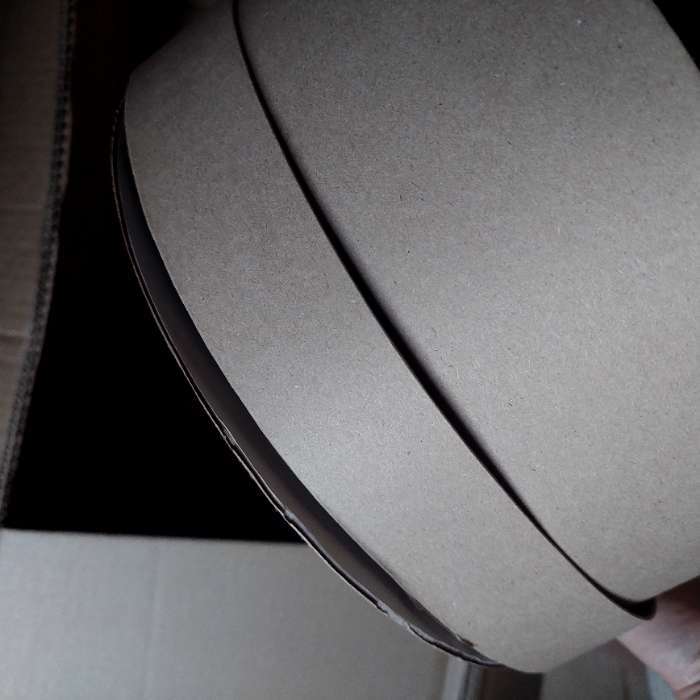 Фотография покупателя товара Коробка подарочная круглая, шляпная, крафт, 25×12 см - Фото 4