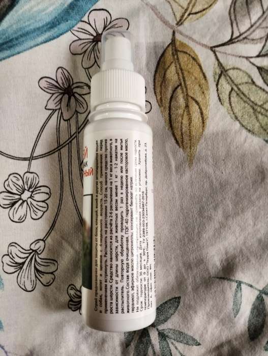 Фотография покупателя товара Биоспрей антипаразитарный для кошек и собак «МОЙ ВЫБОР», 100 мл - Фото 2