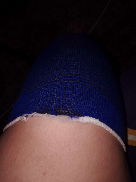 Фотография покупателя товара Суппорт-бандаж для колена ONLYTOP, пара, р. универсальный - Фото 4