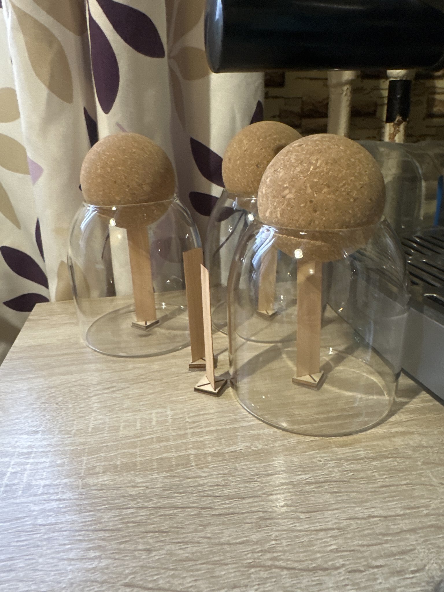 Фотография покупателя товара Банка для хранения сыпучих «Эко. Шар», 500 мл, 9.5×13.6 см, с пробковой крышкой, стекло - Фото 1