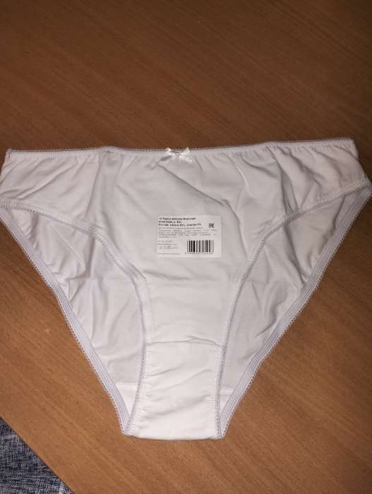 Фотография покупателя товара Трусы женские слипы, цвет молочный, размер 44/S - Фото 1