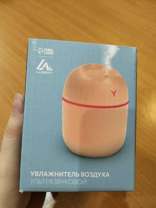 Фотография покупателя товара Увлажнитель воздуха, Luazon HM-20 ультразвуковой, 0.22 л, 1.5 Вт, USB, розовый - Фото 2