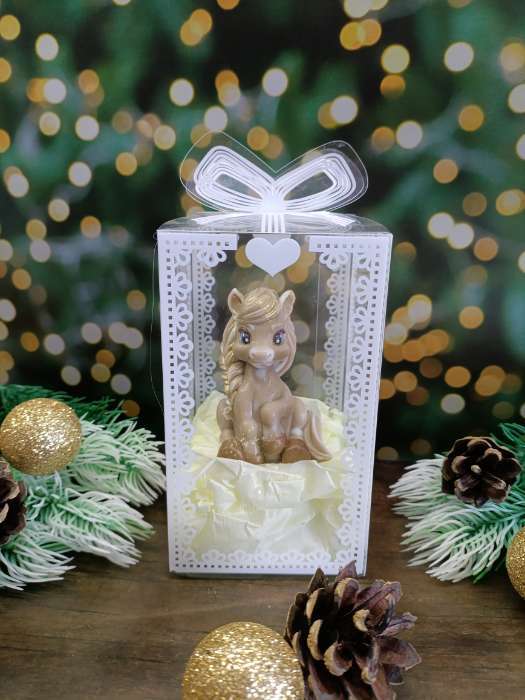 Фотография покупателя товара Складная прозрачная коробка из PVC, для упаковки подарков, «Сердце», 12×7×7 см - Фото 3