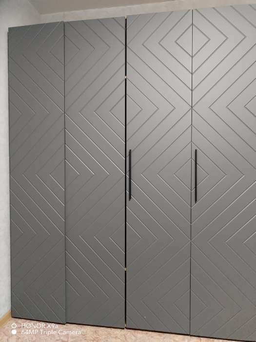 Фотография покупателя товара Шкаф прямой двухстворчатый «Флэш», 900×506×2236 мм, цвет браш вайт/дуб крафт - Фото 1