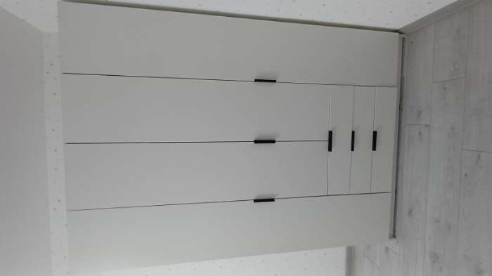 Фотография покупателя товара Шкаф четырёхдверный «Аллоджио. Экон», 3 ящика, 1600×520×2300 мм, цвет ясень шимо светлый - Фото 3