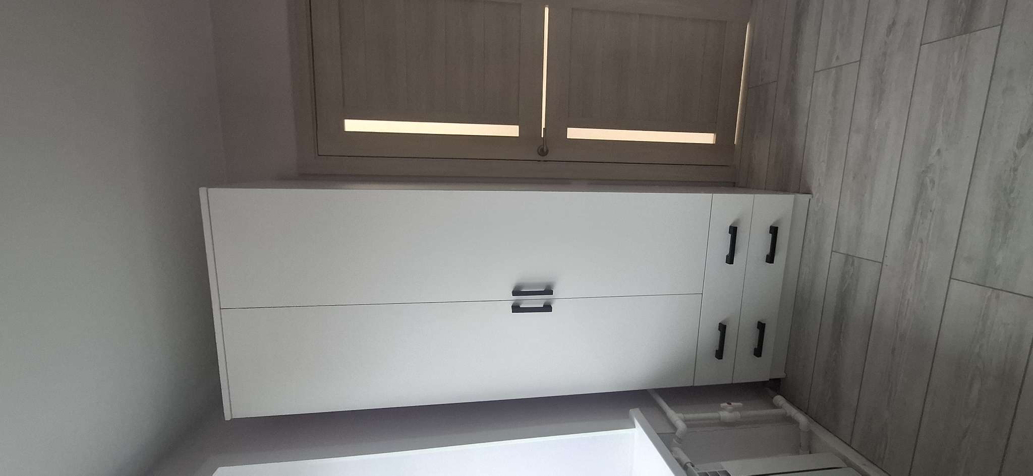 Фотография покупателя товара Шкаф двухстворчатый прямой «Дуэт», 2 ящика, 800×480×2200 мм, цвет белый гладкий - Фото 1