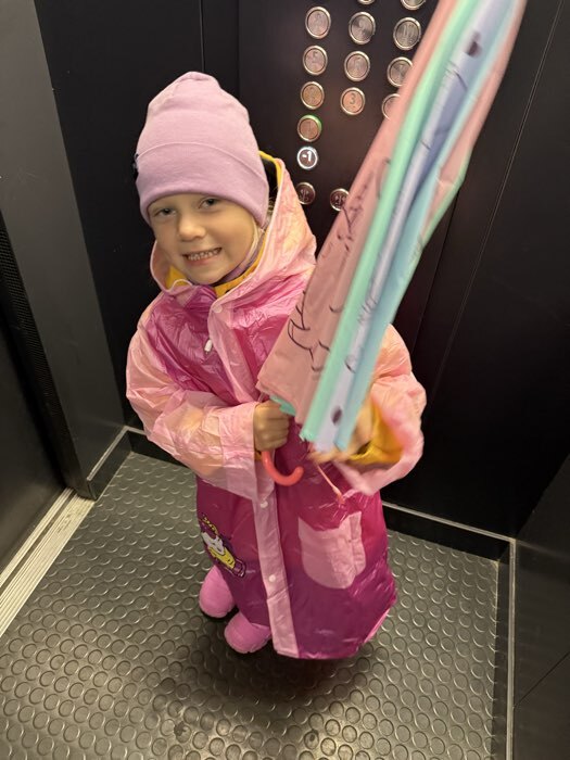 Фотография покупателя товара Дождевик детский «Милая единорожка»‎, размер L (120-130 см) - Фото 1