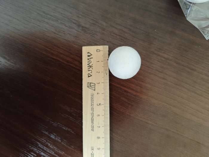 Фотография покупателя товара Шар из пенопласта для поделок и творчества, набор 12 шт., 3 см - Фото 5