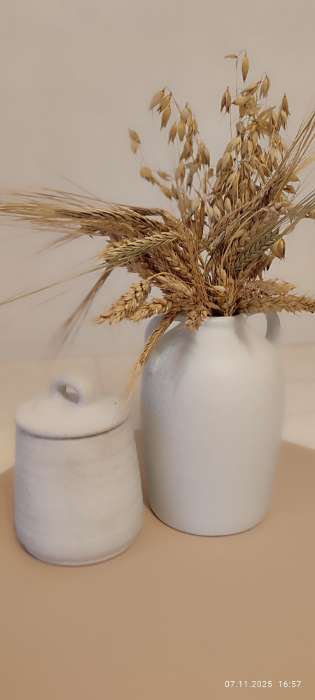 Фотография покупателя товара Ваза SL Home «Арена Бланка», 11.5×11×16.5 см, керамика, белая - Фото 1