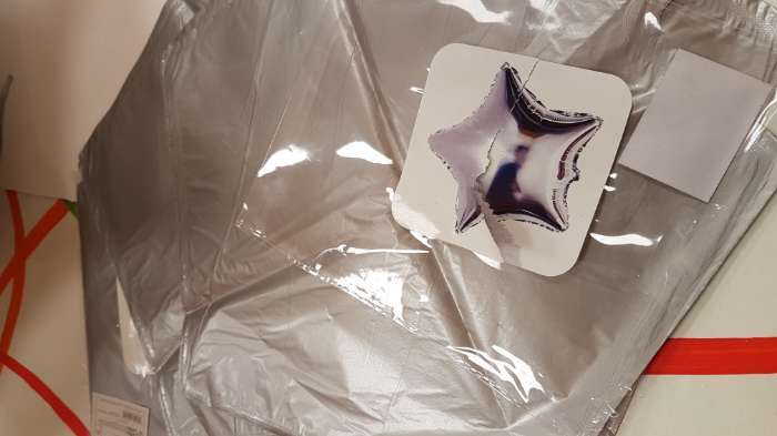 Фотография покупателя товара Шар фольгированный 10" «Звезда» с клапаном, цвет серебряный - Фото 7