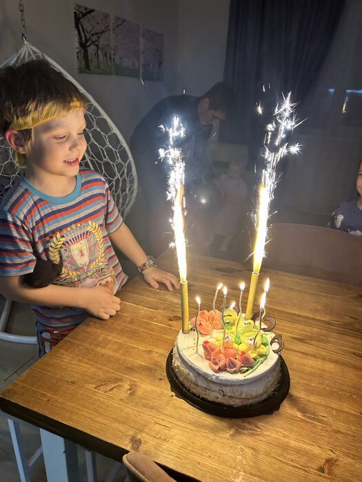 Фотография покупателя товара Свечи для торта витые «Серпантин» 6 шт., коктейльные, шампань - Фото 106