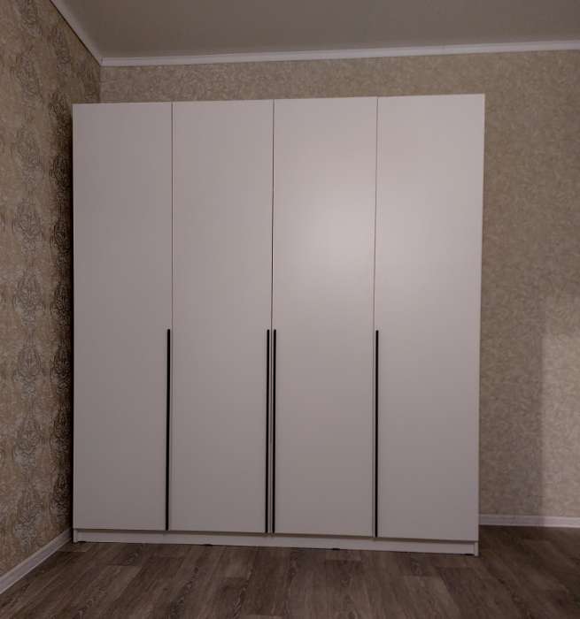 Фотография покупателя товара Шкаф трёхстворчатый для одежды «Стронг», с доводчиками, 1500×536×2200 мм, цвет белый/белый - Фото 1