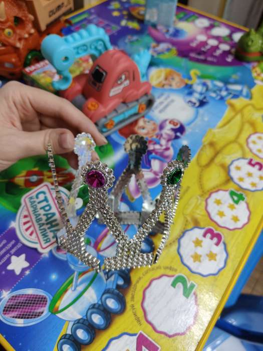 Фотография покупателя товара Корона на голову для девочки «Принцессы», на веревочке, 9×8.5 см, МИКС - Фото 5