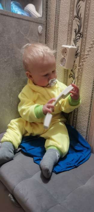 Фотография покупателя товара Комбинезон детский, жёлтый неон, рост 92-98 см - Фото 1