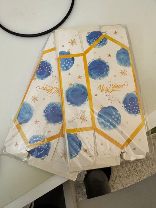 Фотография покупателя товара Коробка - конфета новогодняя подарочная складная For you, 9×14.5×5 см - Фото 1