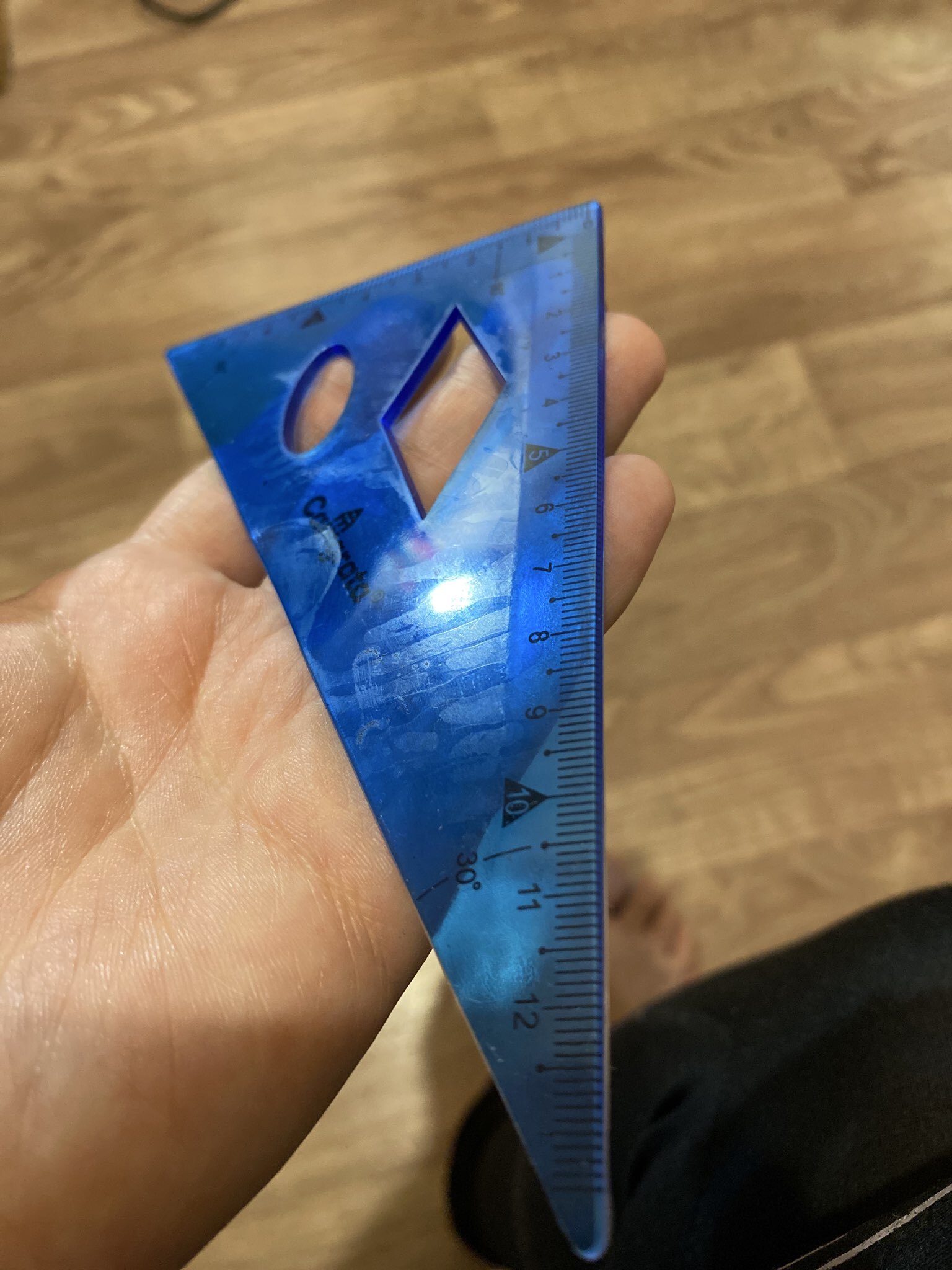 Фотография покупателя товара Набор геометрический, силиконовый, гибкий: линейка 20 см, угольник, транспортир, МИКС - Фото 3