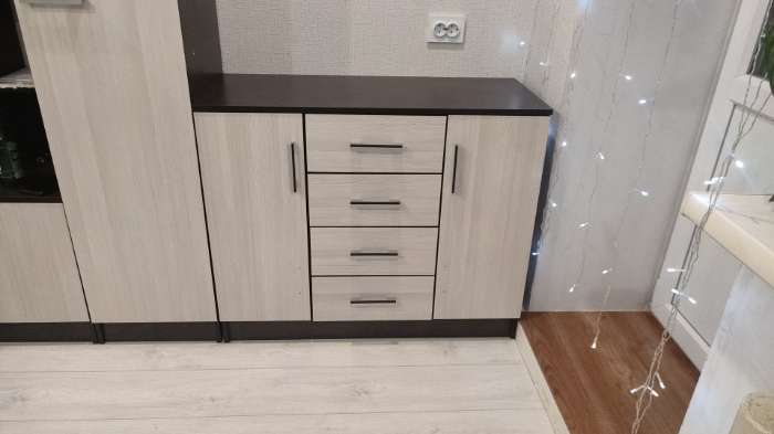 Фотография покупателя товара Комод для хранения «Эра» (К1000-2Д), 1000×430×830 мм, цвет венге/лоредо - Фото 1