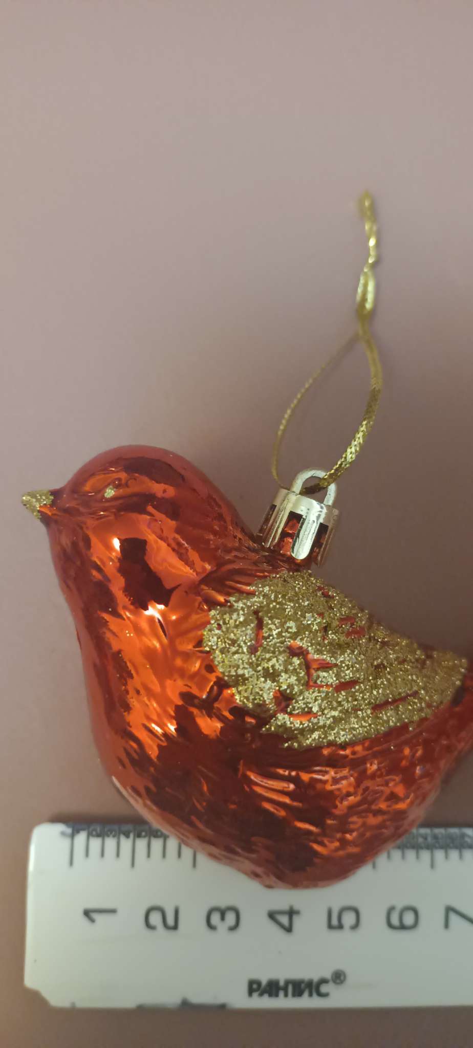 Фотография покупателя товара Ёлочные игрушки 2 шт. «Зимнее волшебство. Пташка» пластик, 7×10 см, золото - Фото 10