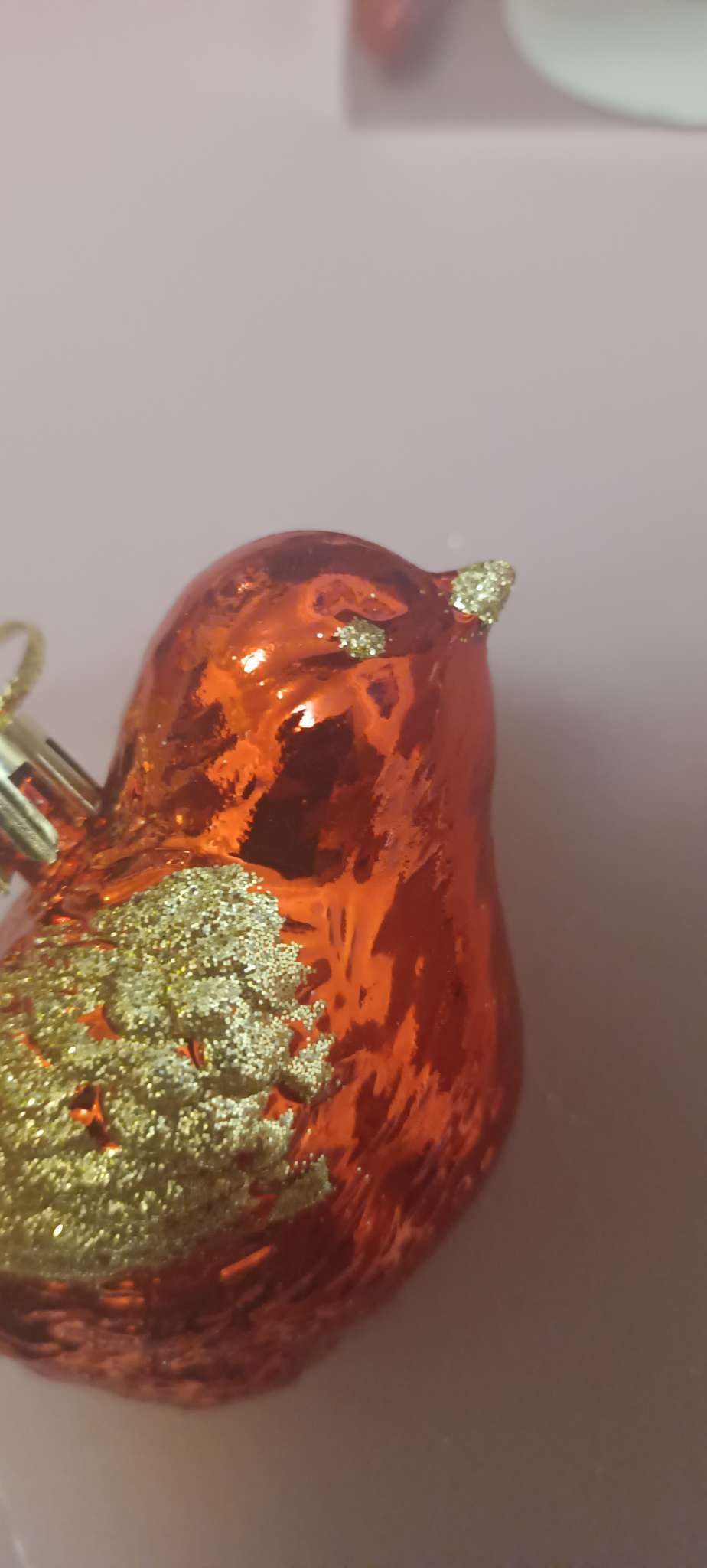 Фотография покупателя товара Ёлочные игрушки 2 шт. «Зимнее волшебство. Пташка» пластик, 7×10 см, золото - Фото 8