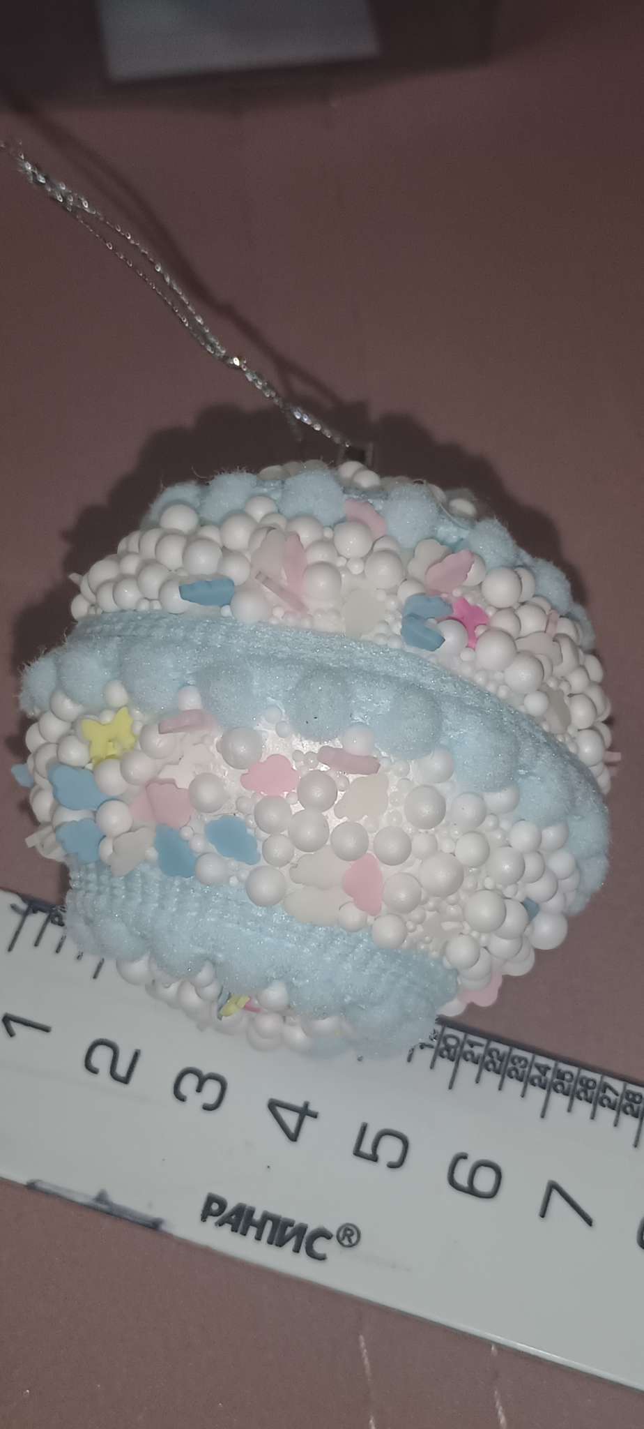 Фотография покупателя товара Ёлочные игрушки «Маттео», шары новогодние, d=6 см, 6 шт. голубой - Фото 3