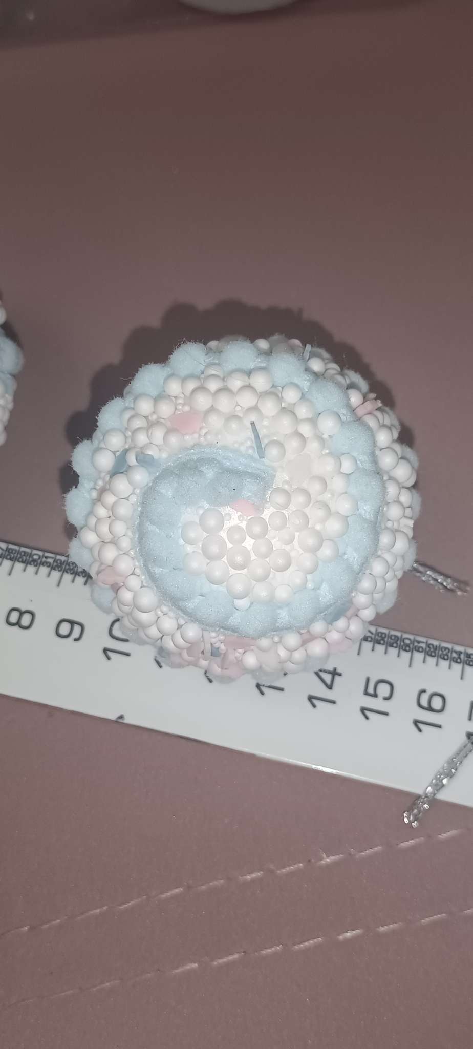 Фотография покупателя товара Ёлочные игрушки «Маттео», шары новогодние, d=6 см, 6 шт. голубой - Фото 4