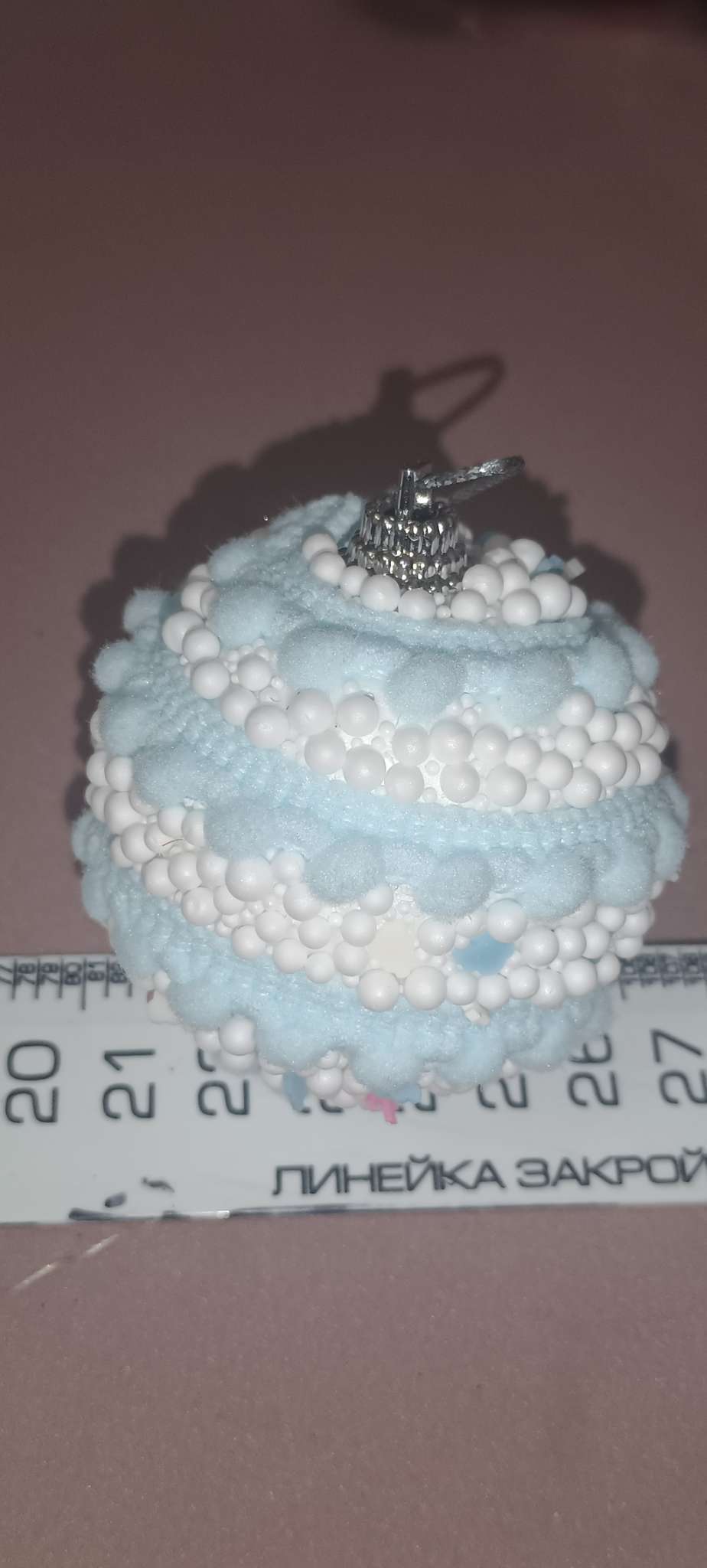 Фотография покупателя товара Ёлочные игрушки «Маттео», шары новогодние, d=6 см, 6 шт. голубой - Фото 7