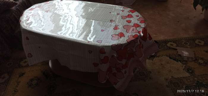 Фотография покупателя товара Термоскатерть без основы Доляна «Жидкое стекло», ширина 120 см, общая толщина 0.8 мм, длина 80 см - Фото 1