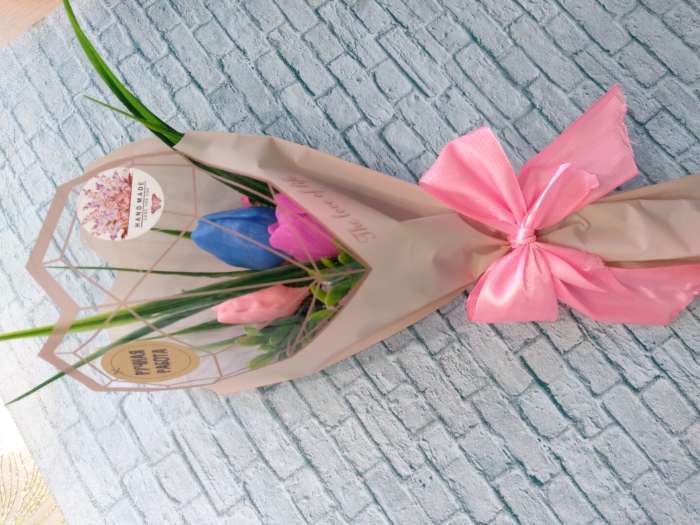 Фотография покупателя товара Конус для цветов, розовый, 60 х 15 см - Фото 19