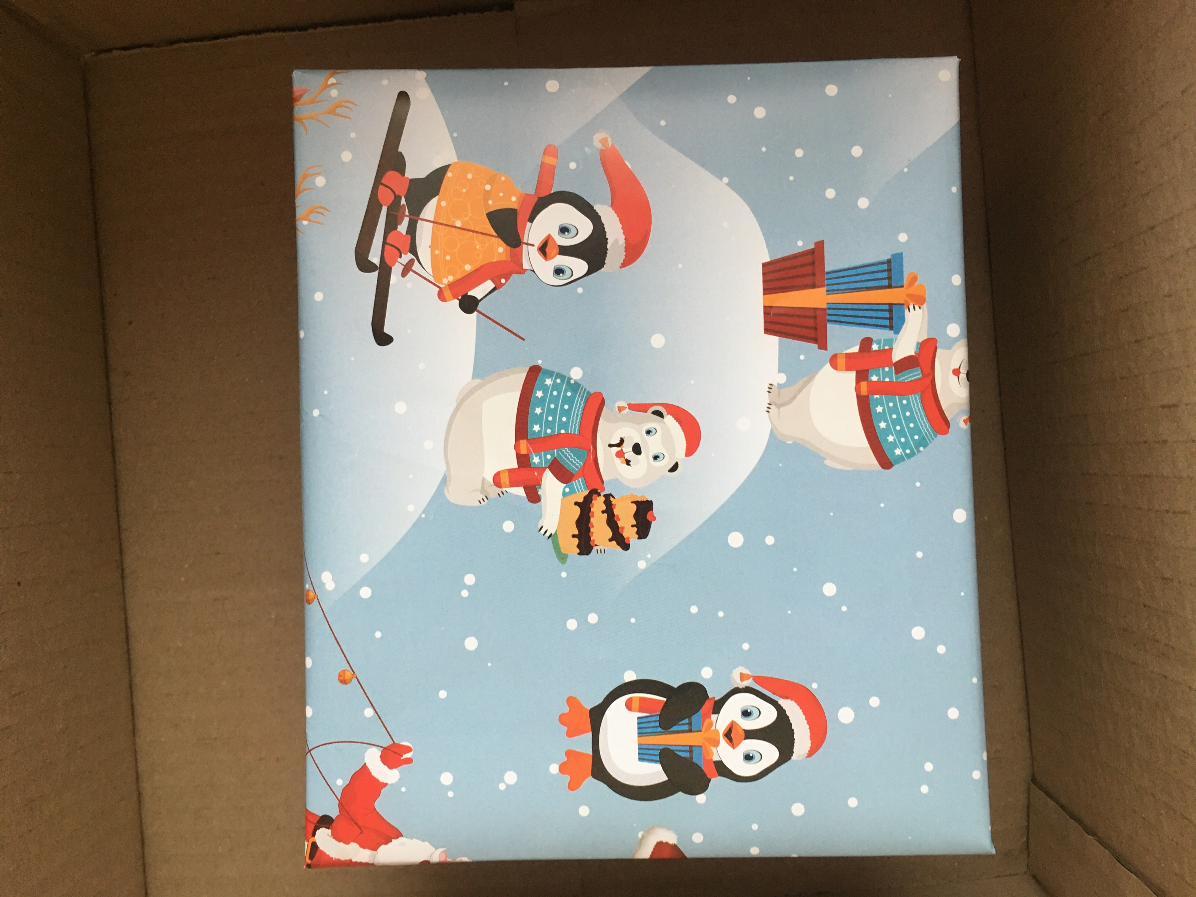 Фотография покупателя товара Бумага упаковочная глянцевая "Рождество на Северном полюсе", 70 х 100 см,1 лист - Фото 2