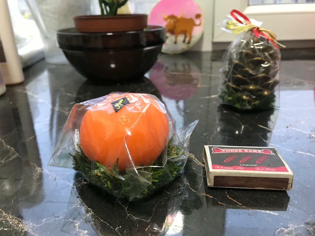 Фотография покупателя товара Свеча новогодняя "Апельсин средний" - Фото 16