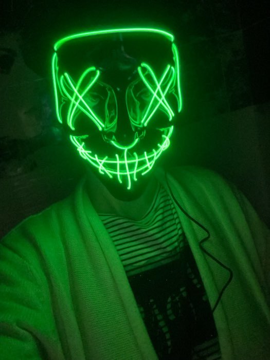 Фотография покупателя товара Карнавальная маска «Гай Фокс», световая - Фото 4