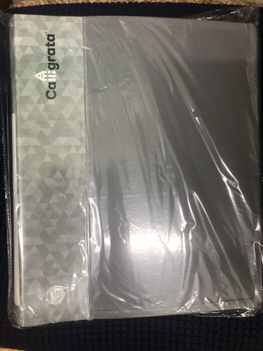 Фотография покупателя товара Папка на 4 кольцах А4, Calligrata, 40 мм, 700 мкм, внутренний карман, карман на корешок, серая - Фото 1