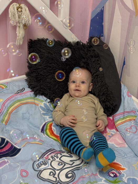 Фотография покупателя товара Боди - водолазка детская MINAKU, рост 68-74 см, пыльно-голубое - Фото 1