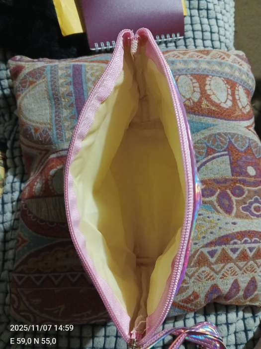 Фотография покупателя товара Сумка детская «Сердца» для девочки, на молнии, зелёная - Фото 1