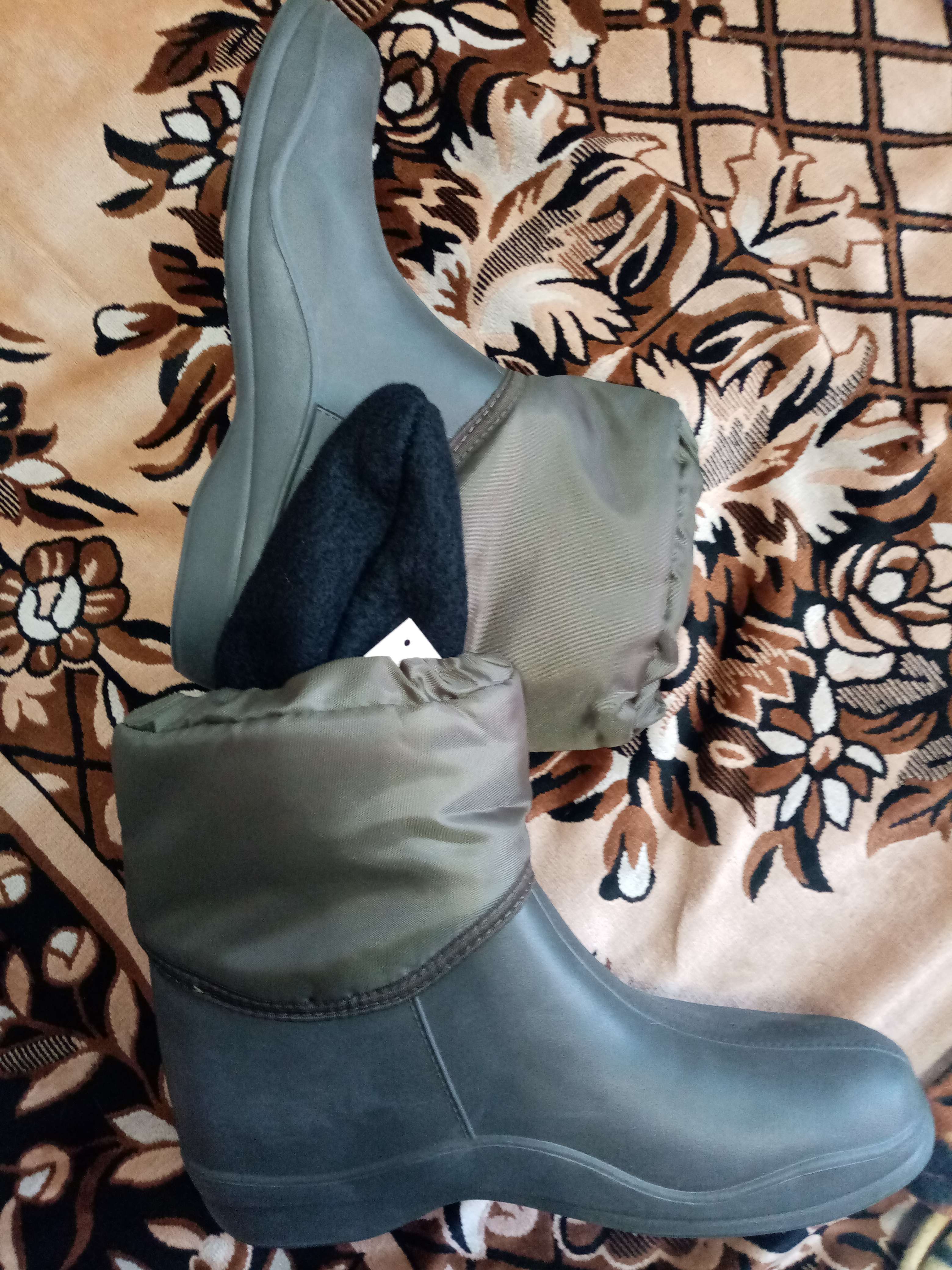 Фотография покупателя товара Сноубутсы мужские, цвет олива, размер 44-45 - Фото 1
