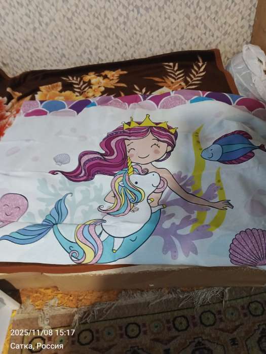 Фотография покупателя товара Постельное бельё 1.5-спальное «Этель» Really mermaid, бязь - Фото 2