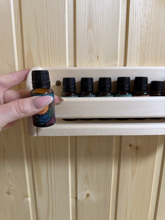 Фотография покупателя товара Полка для бани и сауны, 30×11 см, липа, «Добропаровъ» - Фото 2