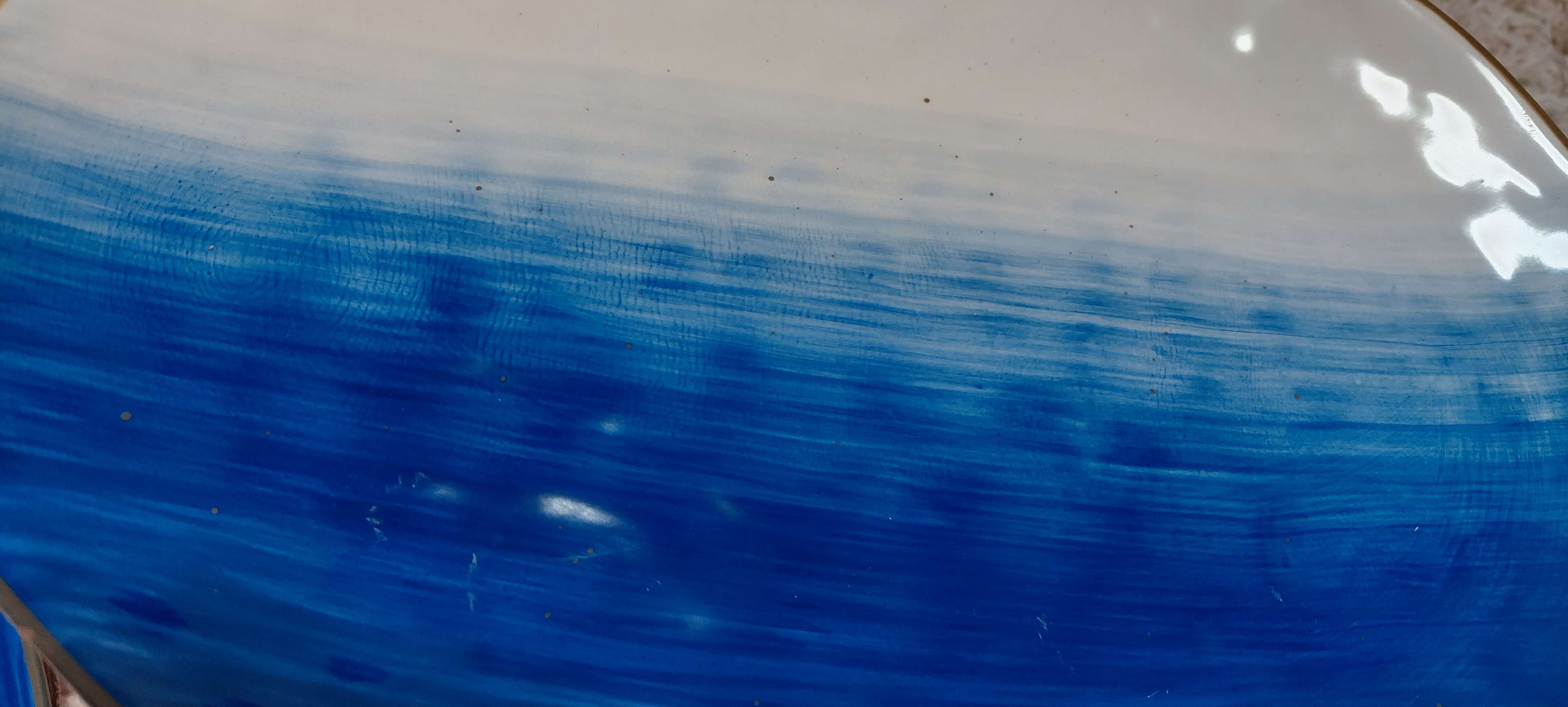 Фотография покупателя товара Блюдо фарфоровое Доляна «Космос», 30,8×21,7×3,3 см, цвет синий - Фото 11
