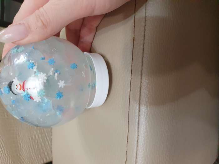 Фотография покупателя товара Набор для творчества «Новогодний шар с гидрогелем: снеговик»